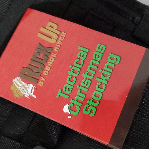 NWT Black Tactical Christmas Stocking with Handle - Picture 4 of 5